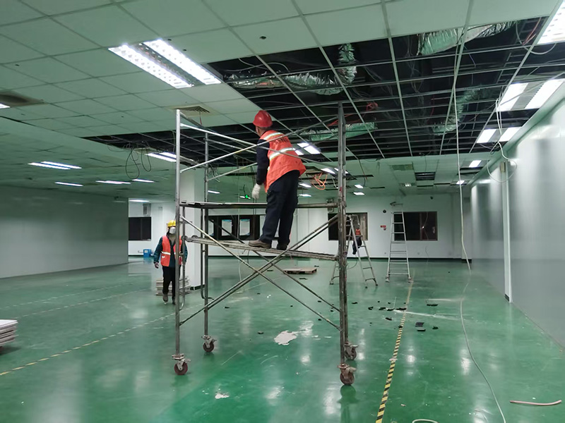 4月20号我司对苏州达昌电子环氧地坪车间装饰装修